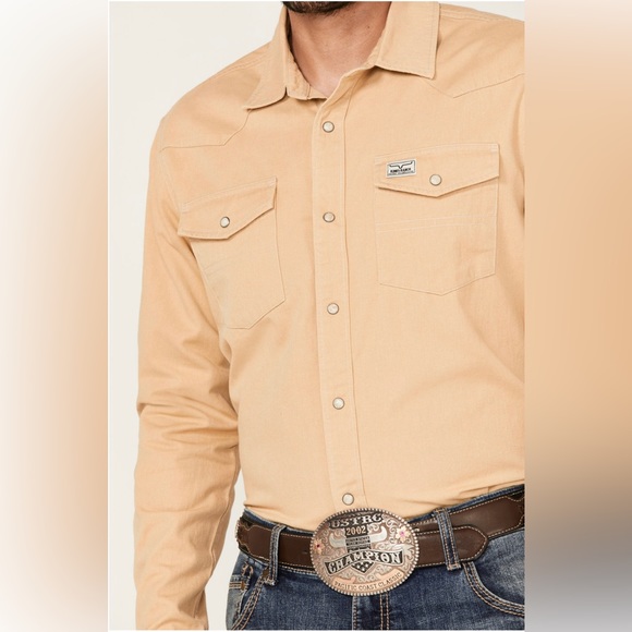 NWT KIMES RANCH james western snap western shirt long sleeve SIZE LARGE! - Picture 2 of 5